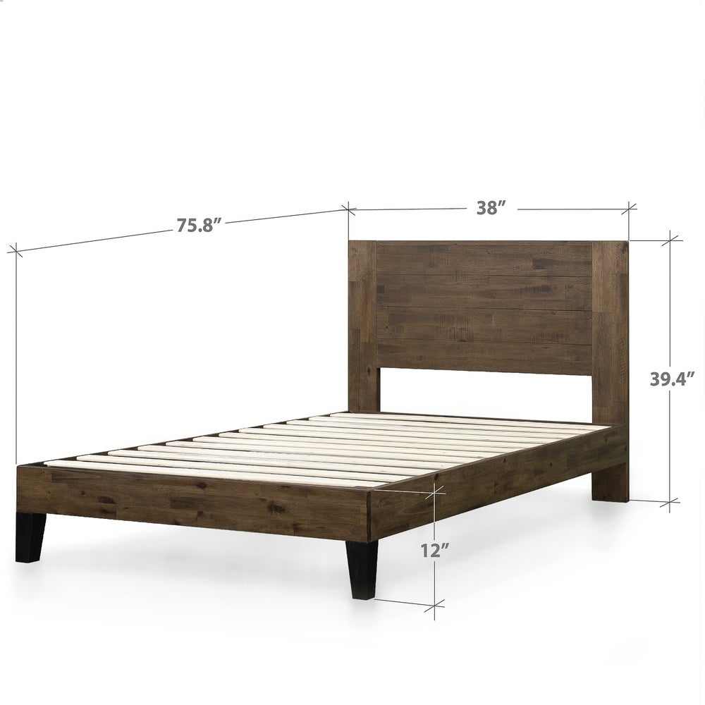 Carbon Loft  Sollano Pine Wood Platform Bed (Twin)